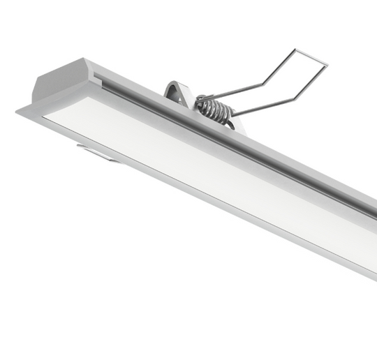 Perfil de Embutir Slim Branco 20W/m 12V 2700K 1325lm IRC95 – sob medida