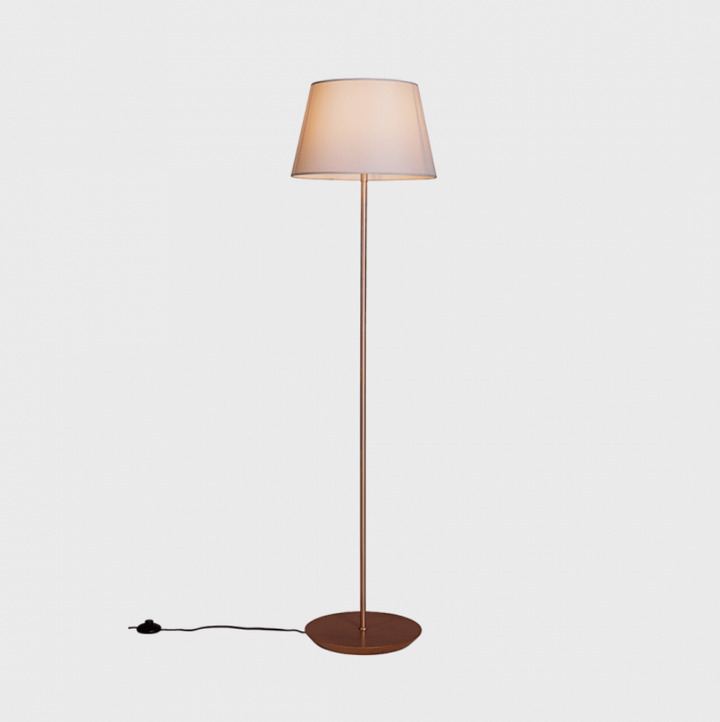 COLUNA SLIM  CT. COM CUP. DIAM. 50CM ALGODAO CRU E27 MADELUSTRE