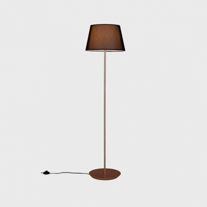 COLUNA SLIM  CASTANHO COM CUPULA DIAM. 50CM PRETA MADELUSTRE