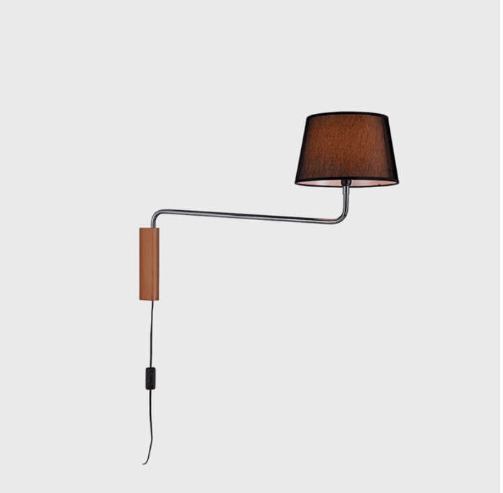 ARANDELA PENSIL MADELUSTRE MEDIA  CT. METAL ONIX  CUP. PRETA