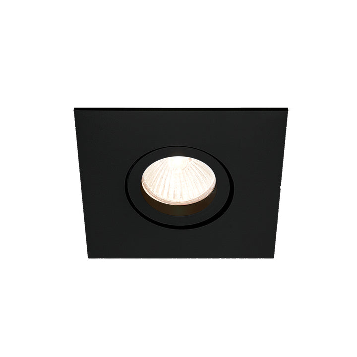 EMBUTIDO LISSE II QUADRADO 1 MINI DICROICA LED 50W 79X79X50MM PRETO TOTAL
