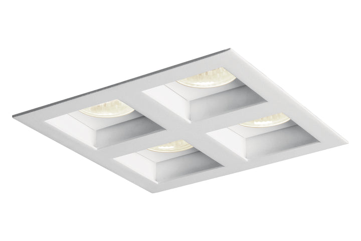 EMBUTIDO FLAT 4 PAR20 50W 210X210X130MM BRANCO TOTAL