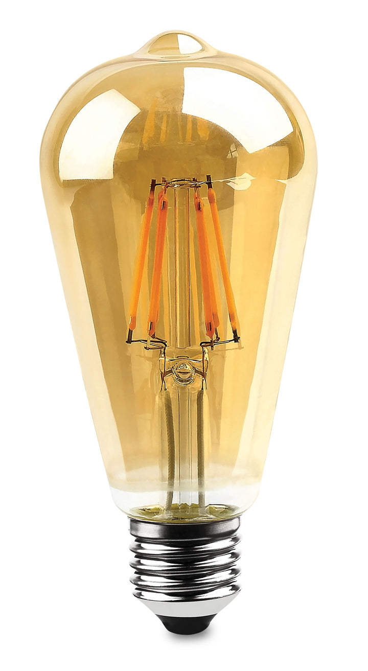 LÂMPADA PÊRA ST64 FILAMENTO E27 EVOLED 4W BIVOLT 2200K