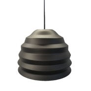 PENDENTE DIMLUX TITANEO PRETO 32X32X40CM 1XE27