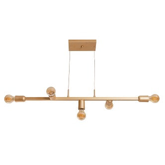 PENDENTE ALL LUX TAZZA 6XE27 DOURADO