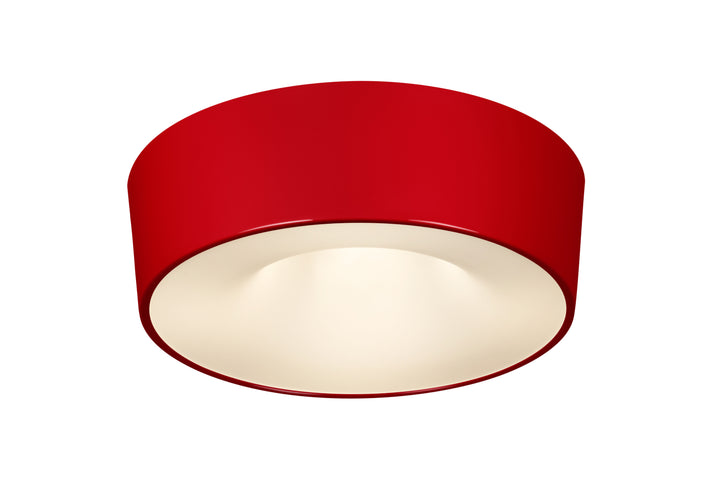 PLAFON SUSHI 6 CFL 23W DIAM. 530X165MM VERMELHO BRILHO